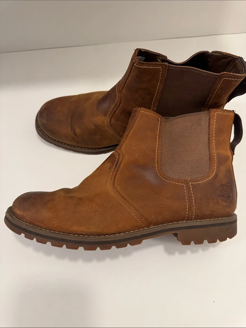 Timberland Men’s Brown Leather Chelsea Ankle Boots